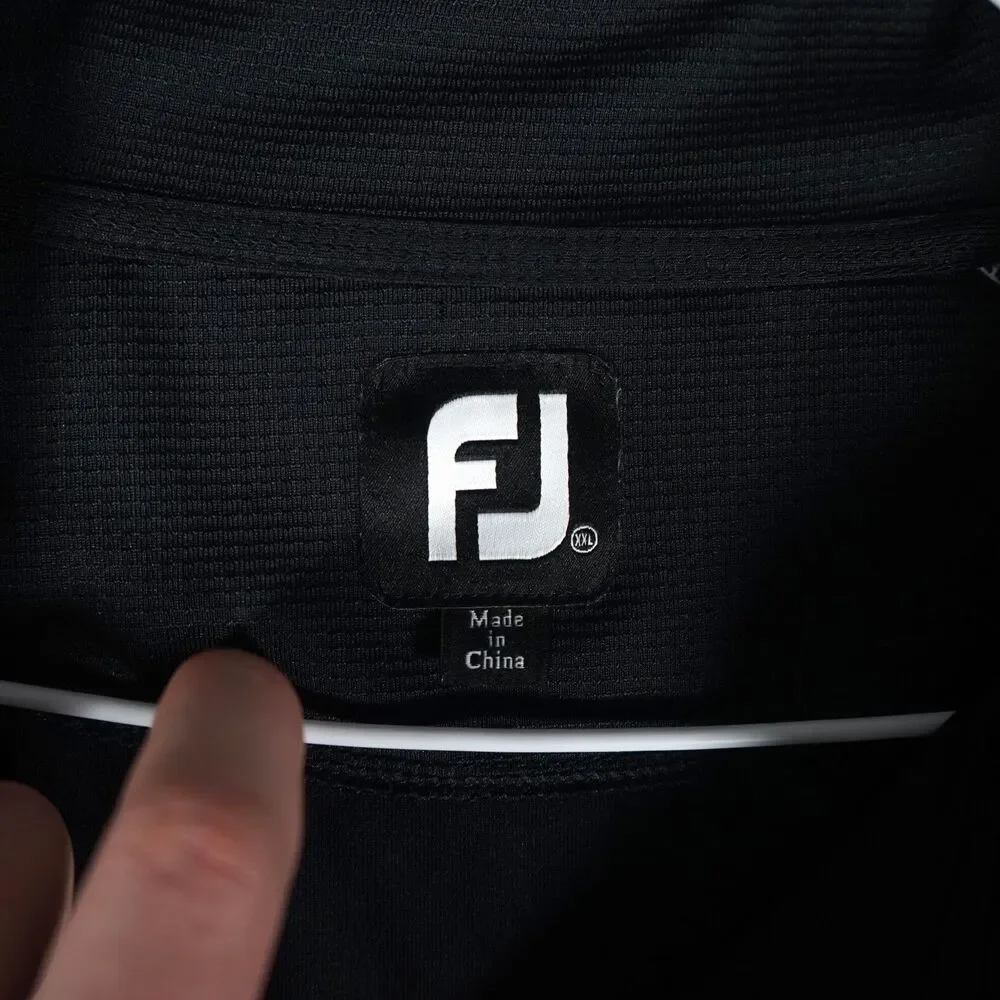 FootJoy Quarter Zip Athletic Jacket Black 2XL